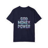 Graphic T-Shirt — "God Money Power" Bold Streetwear Tee