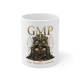Mug — GMP "God Money Power" Ceramic Coffee Mug | Royal Throne Design, Motivational Gift