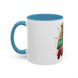 God Money Power Accent Coffee Mug — Bold Motivational Religious Coffee Cup (11/15oz)
