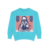 God Money Power Sweatshirt — Patriotic Bandana Graphic Crewneck
