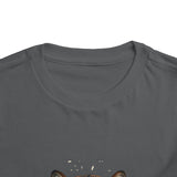 Toddler Tee — Tiger Face "God Money Power" Graphic