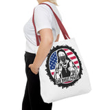 Patriotic 'God Money Power' Tote Bag - Americana Streetwear Canvas Tote