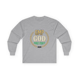 Money Power Long Sleeve Tee — “GMP GOD” Laurel Graphic