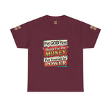 Put GOD First Hustle For The MONEY Tee - Faith & Motivation Graphic T-Shirt