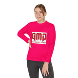God Money Power (GMP) Youth Long Sleeve Tee — Red Logo Athletic Shirt