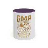 GMP God Money Power Accent Coffee Mug – Gold Tiger Design (11/15oz)
