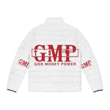 GMP 'God Money Power' Puffer Jacket — Men's Insulated Logo Coat