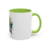 God Money Power Accent Coffee Mug — Inspirational Faith & Success Ceramic Mug (11/15oz)
