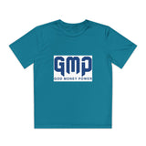 GMP "God Money Power" Youth Tee - Athletic Faith-Based Logo Shirt