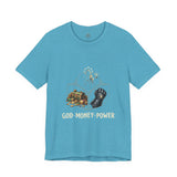 God Money Power Tee — Faith & Prosperity Graphic T-Shirt