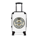 Money Power Suitcase – God Above Money Travel Luggage