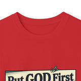Long Sleeve Tee — “Put GOD First, Hustle for the MONEY, Put Yourself in POWER” Inspirational Graphic
