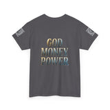 God Money Power Tee — Graphic Faith & Wealth Statement T‑Shirt