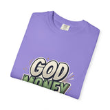 God Money Power Graphic T-Shirt — Bold Retro Faith & Hustle Tee