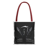 Angel Of Death Grim Reaper Wings Tote Bag — Gothic Scythe Design