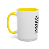 Coffee Mug — 'God Money Power' Bandana Jesus Black Accent Mug (11/15oz)