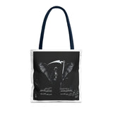 Angel Of Death Grim Reaper Wings Tote Bag — Gothic Scythe Design