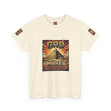 Graphic Tee — "God Money Power" Pyramid Vintage Religion Streetwear