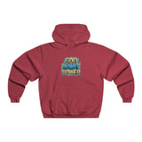God Money Power Hoodie — Bold Retro Graphic Religious Statement Sweatshirt