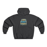 God Money Power Hoodie — Bold Retro Graphic Religious Statement Sweatshirt