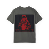 T-Shirt — Red Blindfolded Nun Graphic Tee (I Gave Money, Woke Up)
