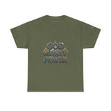 God Money Power Graphic Tee — Faith & Hustle Christian T-Shirt