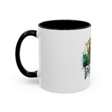God Money Power Accent Coffee Mug — Inspirational Faith & Success Ceramic Mug (11/15oz)