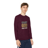 Youth Long Sleeve Tee — GMP GOD Money Power Graphic
