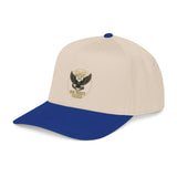 Eagle Emblem Baseball Cap — Gold Shield Rustic Outdoor Hat