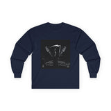 Angel Of Death Grim Reaper Wings Long Sleeve Tee — Dark Gothic Scythe Graphic