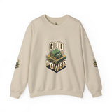 God Power Crewneck Sweatshirt – Faith-Inspired Graphic Pullover