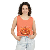 Halloween Pumpkin Tank Top — “God Money Power”