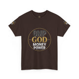 GMP GOD Money Power Tee — Bold Faith & Prosperity Graphic T-Shirt