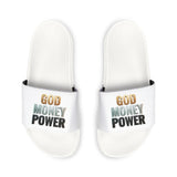 God Money Power Slide Sandals — Men's Removable-Strap Pool Slides