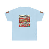 Put GOD First Hustle For The MONEY Tee - Faith & Motivation Graphic T-Shirt