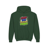 Youth Hoodie — GMP God Money Power Rainbow Graphic