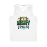 God Money Power Basketball Jersey — Prayerful Faith & Hustle Sports Tank