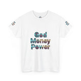 Graphic Tee — "God Money Power" Spiritual Streetwear T-Shirt