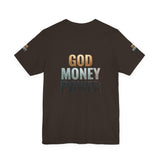 God Money Power T-Shirt — Bold Faith & Hustle Graphic Tee
