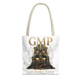 GMP 'Gold Money Power' Tote Bag — Luxurious King on Throne All-Over Print