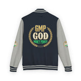 Letterman Jacket — 'GOD Money Power (GMP)' Red & White Varsity Jacket