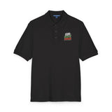 God Money Power- Embroidered 'Good Vibes' Polo Shirt – Casual Golf & Workwear