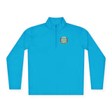 Quarter-Zip Pullover — 'God Money Power' Gold Crest