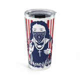 20oz Tumbler — Patriotic 'God Money Power' Bandana Nun Design
