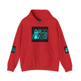 God, Money & Power Hoodie — Neon Retro Graphic Pullover