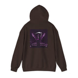 Angel Of Death Hoodie — Purple Gothic Angel Graphic Sweatshirt