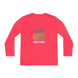Youth Long Sleeve Tee — GMP GOD Money Power Graphic