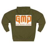 GMP "God Money Power" Hoodie — Bold Orange Streetwear Fleece
