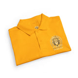 Youth Polo Shirt – Gold Lion Crest "GMP" School/Team Logo