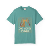 God Money Power Pyramid Tee — Spiritual Wealth Graphic T‑Shirt